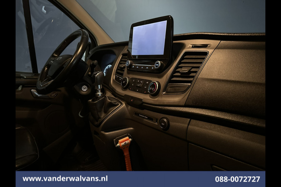 Ford Transit Custom 2.0 TDCI L1H1 Euro6 Airco | Camera | Navigatie | LED | Cruisecontrol | Leder Parkeersensoren, Stoelverwarming, Verwarmde voorruit, Bijrijdersbank, 2350kg trekvermogen