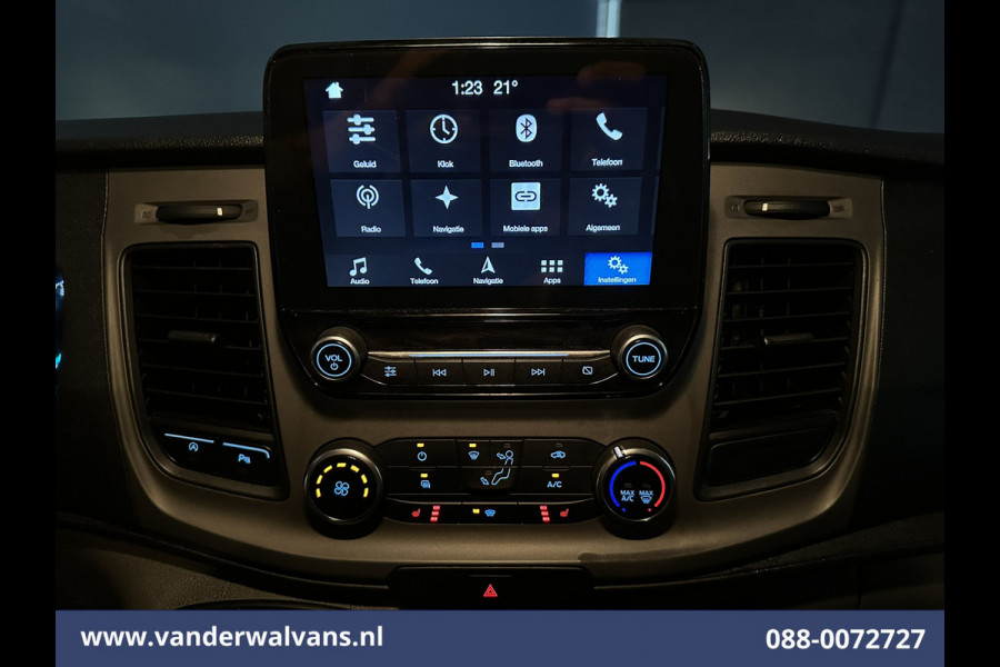Ford Transit Custom 2.0 TDCI L1H1 Euro6 Airco | Camera | Navigatie | LED | Cruisecontrol | Leder Parkeersensoren, Stoelverwarming, Verwarmde voorruit, Bijrijdersbank, 2350kg trekvermogen