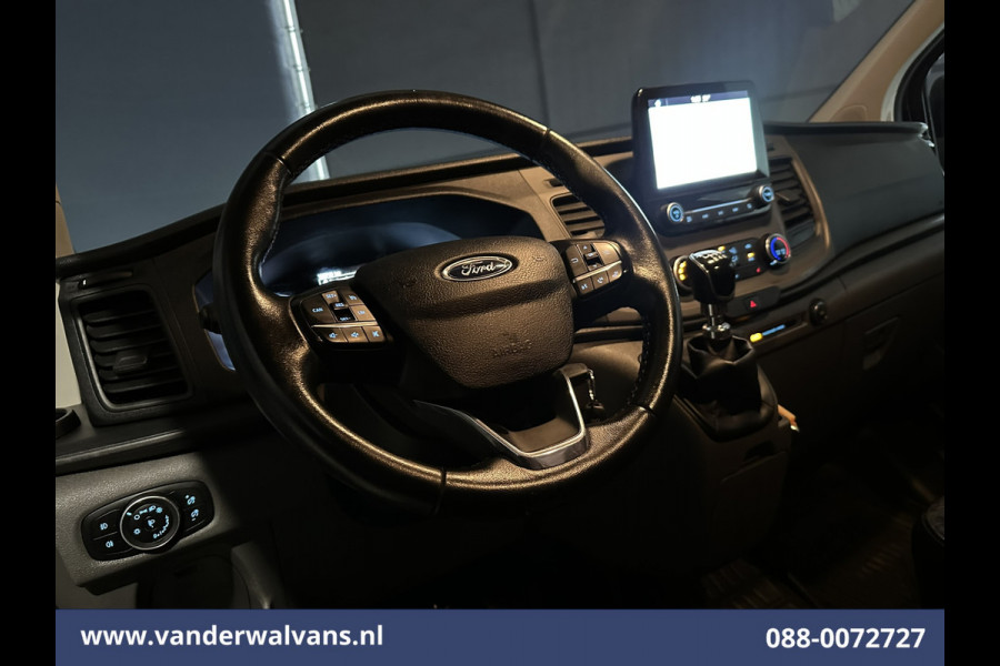 Ford Transit Custom 2.0 TDCI L1H1 Euro6 Airco | Camera | Navigatie | LED | Cruisecontrol | Leder Parkeersensoren, Stoelverwarming, Verwarmde voorruit, Bijrijdersbank, 2350kg trekvermogen