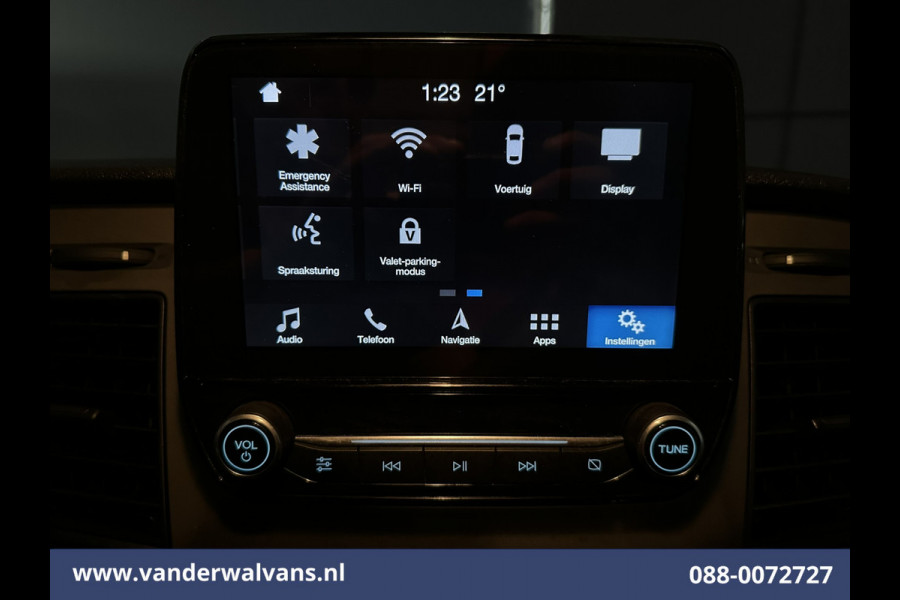 Ford Transit Custom 2.0 TDCI L1H1 Euro6 Airco | Camera | Navigatie | LED | Cruisecontrol | Leder Parkeersensoren, Stoelverwarming, Verwarmde voorruit, Bijrijdersbank, 2350kg trekvermogen