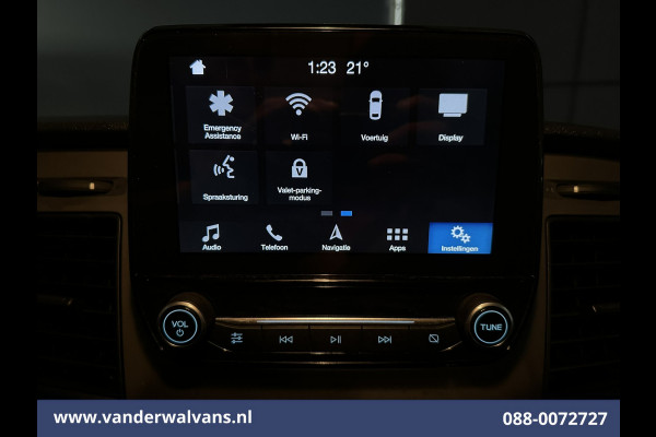 Ford Transit Custom 2.0 TDCI L1H1 Euro6 Airco | Camera | Navigatie | LED | Cruisecontrol | Leder Parkeersensoren, Stoelverwarming, Verwarmde voorruit, Bijrijdersbank, 2350kg trekvermogen