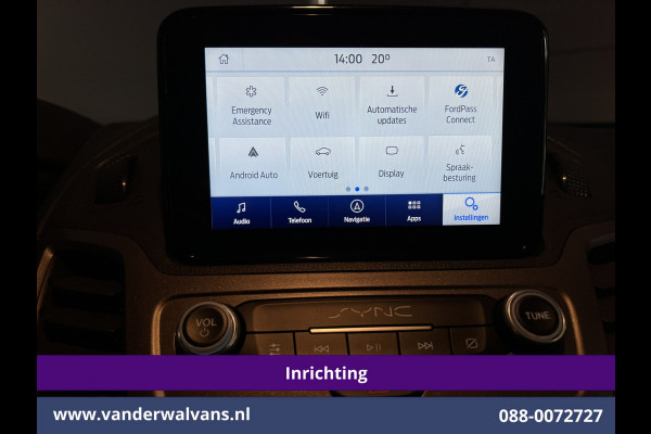 Ford Transit Connect 1.5 EcoBlue 100pk L2H1 Inrichting Euro6 Airco | Camera | Navigatie | Android Auto | Cruisecontrol Parkeersensoren, Stoelverwarming, Verwarmde voorruit