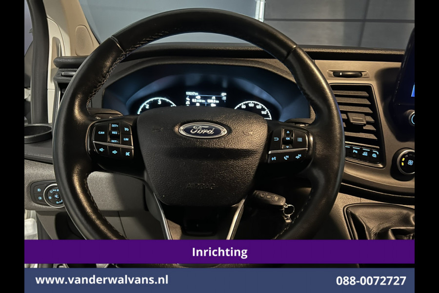 Ford Transit Custom 2.0 TDCI L2H1 Inrichting Euro6 Airco | Navigatie | Camera | LED | Cruisecontrol | Android Auto Parkeersensoren, Verwarmde voorruit, Stoelverwarming, Bijrijdersbank, 2800kg trekvermogen