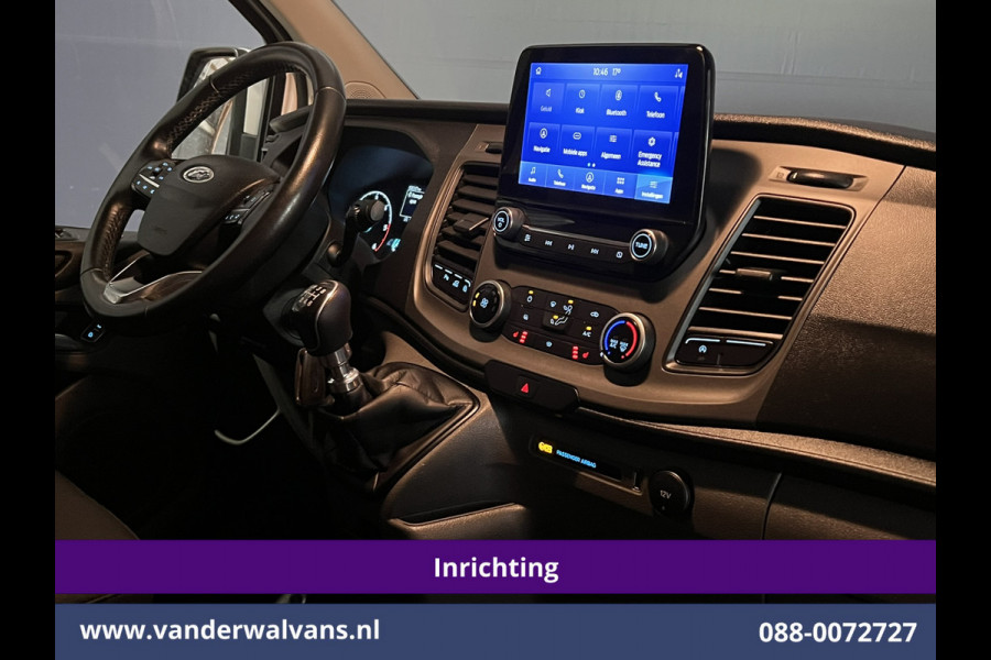 Ford Transit Custom 2.0 TDCI L2H1 Inrichting Euro6 Airco | Navigatie | Camera | LED | Cruisecontrol | Android Auto Parkeersensoren, Verwarmde voorruit, Stoelverwarming, Bijrijdersbank, 2800kg trekvermogen