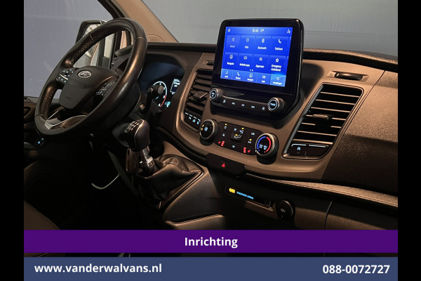 Ford Transit Custom 2.0 TDCI L2H1 Inrichting Euro6 Airco | Navigatie | Camera | LED | Cruisecontrol | Android Auto Parkeersensoren, Verwarmde voorruit, Stoelverwarming, Bijrijdersbank, 2800kg trekvermogen