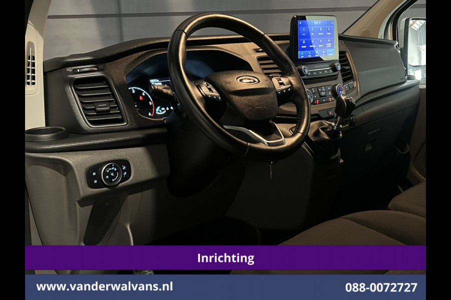 Ford Transit Custom 2.0 TDCI L2H1 Inrichting Euro6 Airco | Navigatie | Camera | LED | Cruisecontrol | Android Auto Parkeersensoren, Verwarmde voorruit, Stoelverwarming, Bijrijdersbank, 2800kg trekvermogen