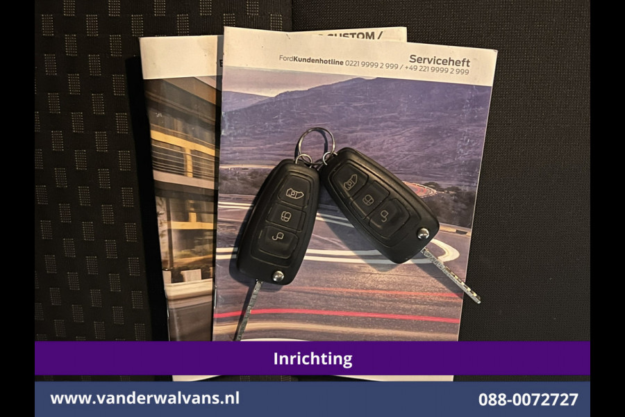 Ford Transit Custom 2.0 TDCI L2H1 Inrichting Euro6 Airco | Navigatie | Camera | LED | Cruisecontrol | Android Auto Parkeersensoren, Verwarmde voorruit, Stoelverwarming, Bijrijdersbank, 2800kg trekvermogen