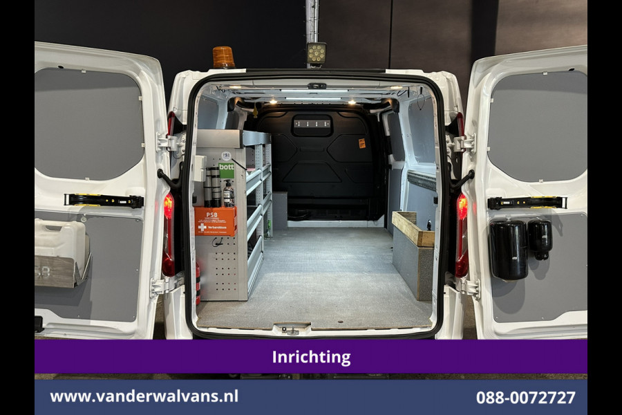 Ford Transit Custom 2.0 TDCI 130pk L2H1 Inrichting Euro6 Airco | Camera | LED | Apple Carplay | Android Auto | 2800kg Trekhaak Cruisecontrol, Parkeersensoren, Verwarmde voorruit, Bijrijdersbank