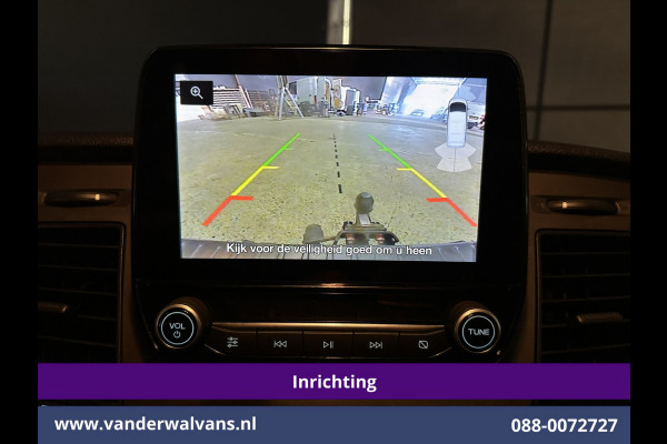 Ford Transit Custom 2.0 TDCI 130pk L2H1 Inrichting Euro6 Airco | Camera | LED | Apple Carplay | Android Auto | 2800kg Trekhaak Cruisecontrol, Parkeersensoren, Verwarmde voorruit, Bijrijdersbank