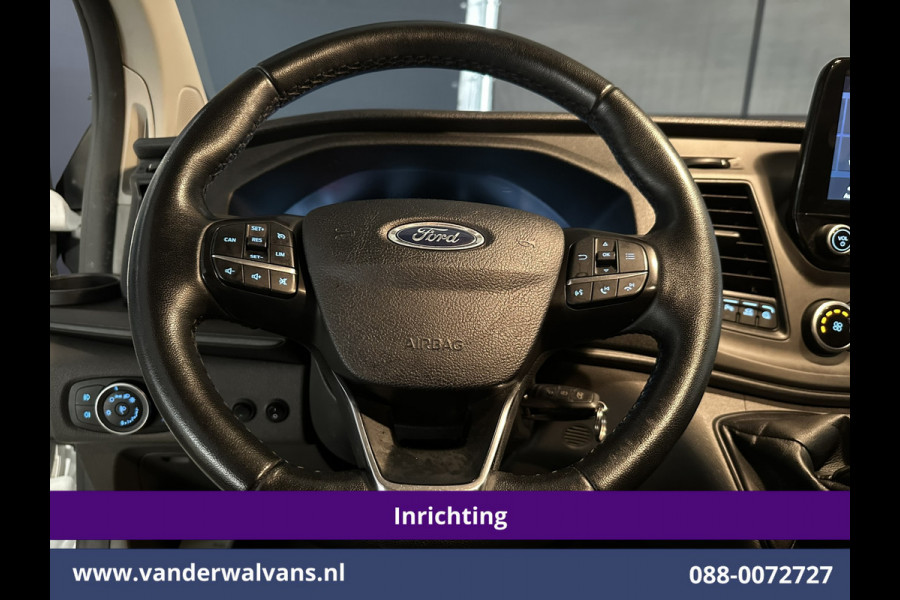 Ford Transit Custom 2.0 TDCI 130pk L2H1 Inrichting Euro6 Airco | Camera | LED | Apple Carplay | Android Auto | 2800kg Trekhaak Cruisecontrol, Parkeersensoren, Verwarmde voorruit, Bijrijdersbank