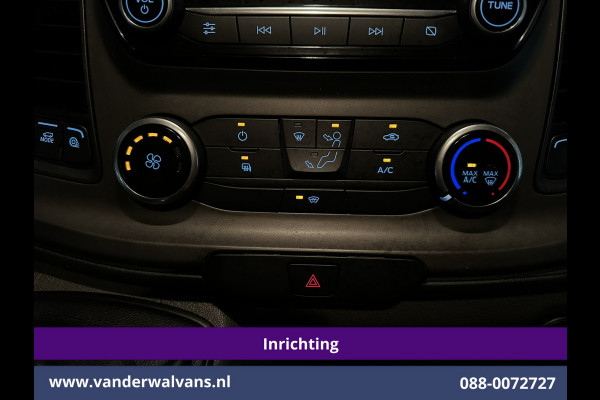 Ford Transit Custom 2.0 TDCI 130pk L2H1 Inrichting Euro6 Airco | Camera | LED | Apple Carplay | Android Auto | 2800kg Trekhaak Cruisecontrol, Parkeersensoren, Verwarmde voorruit, Bijrijdersbank