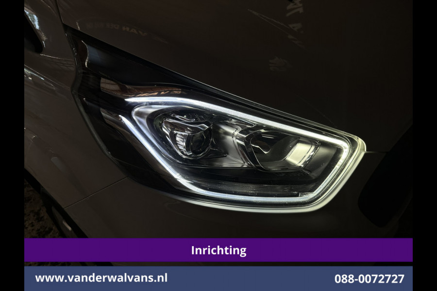 Ford Transit Custom 2.0 TDCI 130pk L2H1 Inrichting Euro6 Airco | Camera | LED | Apple Carplay | Android Auto | 2800kg Trekhaak Cruisecontrol, Parkeersensoren, Verwarmde voorruit, Bijrijdersbank
