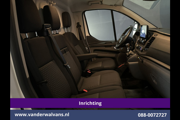 Ford Transit Custom 2.0 TDCI 130pk L2H1 Inrichting Euro6 Airco | Camera | LED | Apple Carplay | Android Auto | 2800kg Trekhaak Cruisecontrol, Parkeersensoren, Verwarmde voorruit, Bijrijdersbank