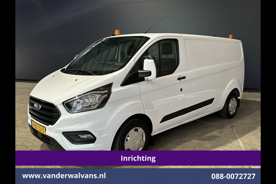 Ford Transit Custom 2.0 TDCI 130pk L2H1 Inrichting Euro6 Airco | Camera | LED | Apple Carplay | Android Auto | 2800kg Trekhaak Cruisecontrol, Parkeersensoren, Verwarmde voorruit, Bijrijdersbank