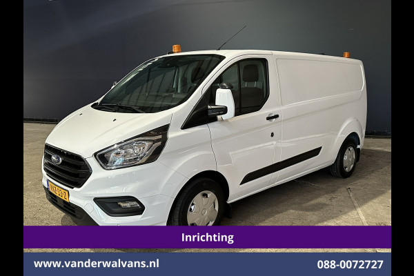 Ford Transit Custom 2.0 TDCI 130pk L2H1 Inrichting Euro6 Airco | Camera | LED | Apple Carplay | Android Auto | 2800kg Trekhaak Cruisecontrol, Parkeersensoren, Verwarmde voorruit, Bijrijdersbank