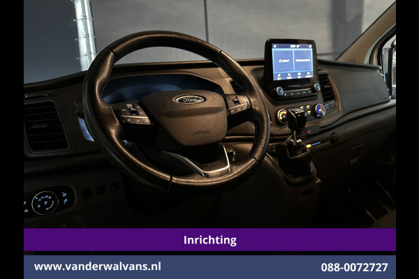 Ford Transit Custom 2.0 TDCI 130pk L2H1 Inrichting Euro6 Airco | Camera | LED | Apple Carplay | Android Auto | 2800kg Trekhaak Cruisecontrol, Parkeersensoren, Verwarmde voorruit, Bijrijdersbank