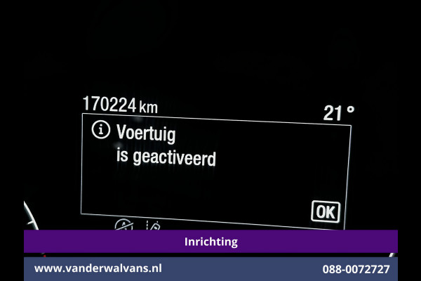 Ford Transit Custom 2.0 TDCI 130pk L2H1 Inrichting Euro6 Airco | Camera | LED | Apple Carplay | Android Auto | 2800kg Trekhaak Cruisecontrol, Parkeersensoren, Verwarmde voorruit, Bijrijdersbank