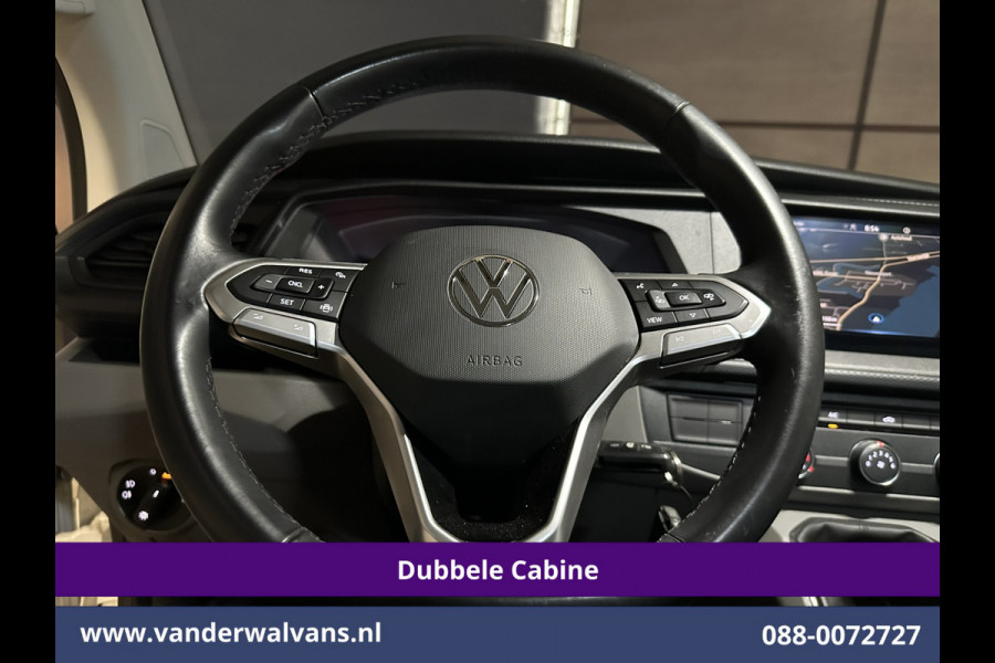 Volkswagen Transporter 2.0 TDI L2H1 Dubbele Cabine Euro6 Airco | 5-Zits | Navigatie | 2200kg Trekhaak | Apple Carplay Android Auto, Cruisecontrol, Parkeersensoren