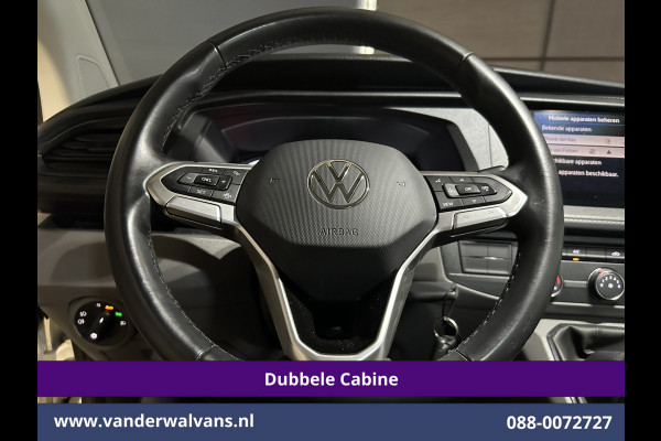 Volkswagen Transporter 2.0 TDI L2H1 Dubbele Cabine Euro6 Airco | 5-Zits | Navigatie | Trekhaak | Apple Carplay Android Auto, Cruisecontrol, Parkeersensoren