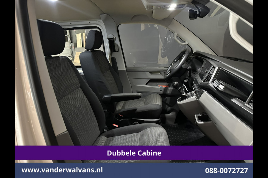 Volkswagen Transporter 2.0 TDI L2H1 Dubbele Cabine Euro6 Airco | 5-Zits | Navigatie | Trekhaak | Apple Carplay Android Auto, Cruisecontrol, Parkeersensoren