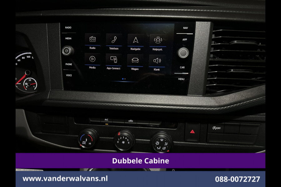 Volkswagen Transporter 2.0 TDI L2H1 Dubbele Cabine Euro6 Airco | 5-Zits | Navigatie | Trekhaak | Apple Carplay Android Auto, Cruisecontrol, Parkeersensoren