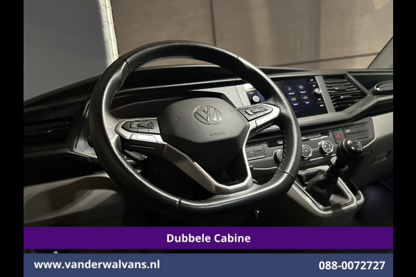Volkswagen Transporter 2.0 TDI L2H1 Dubbele Cabine Euro6 Airco | 5-Zits | Navigatie | Trekhaak | Apple Carplay Android Auto, Cruisecontrol, Parkeersensoren