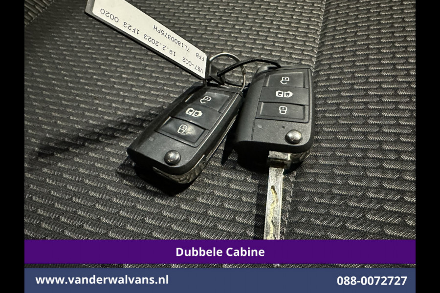 Volkswagen Transporter 2.0 TDI L2H1 Dubbele Cabine Euro6 Airco | 5-Zits | Navigatie | Trekhaak | Apple Carplay Android Auto, Cruisecontrol, Parkeersensoren