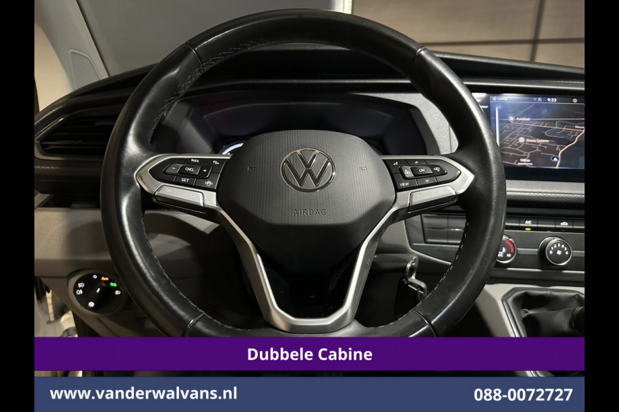 Volkswagen Transporter 2.0 TDI L2H1 Dubbele Cabine Euro6 Airco | 5-Zits | Navigatie | Trekhaak | Apple Carplay Android Auto, Cruisecontrol, Parkeersensoren