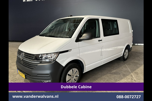 Volkswagen Transporter 2.0 TDI L2H1 Dubbele Cabine Euro6 Airco | 5-Zits | Navigatie | Trekhaak | Apple Carplay Android Auto, Cruisecontrol, Parkeersensoren