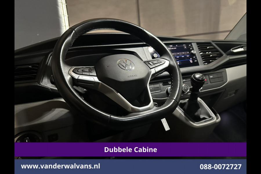 Volkswagen Transporter 2.0 TDI L2H1 Dubbele Cabine Euro6 Airco | 5-Zits | Navigatie | Trekhaak | Apple Carplay Android Auto, Cruisecontrol, Parkeersensoren