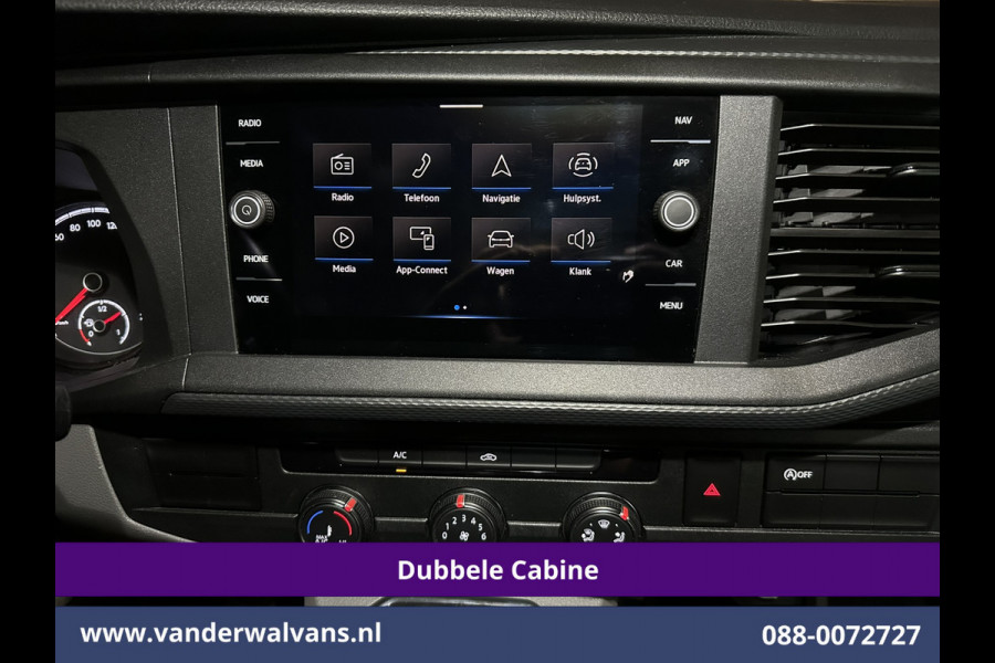 Volkswagen Transporter 2.0 TDI L2H1 Dubbele Cabine Euro6 Airco | 5-Zits | Navigatie | Trekhaak | Apple Carplay Android Auto, Cruisecontrol, Parkeersensoren