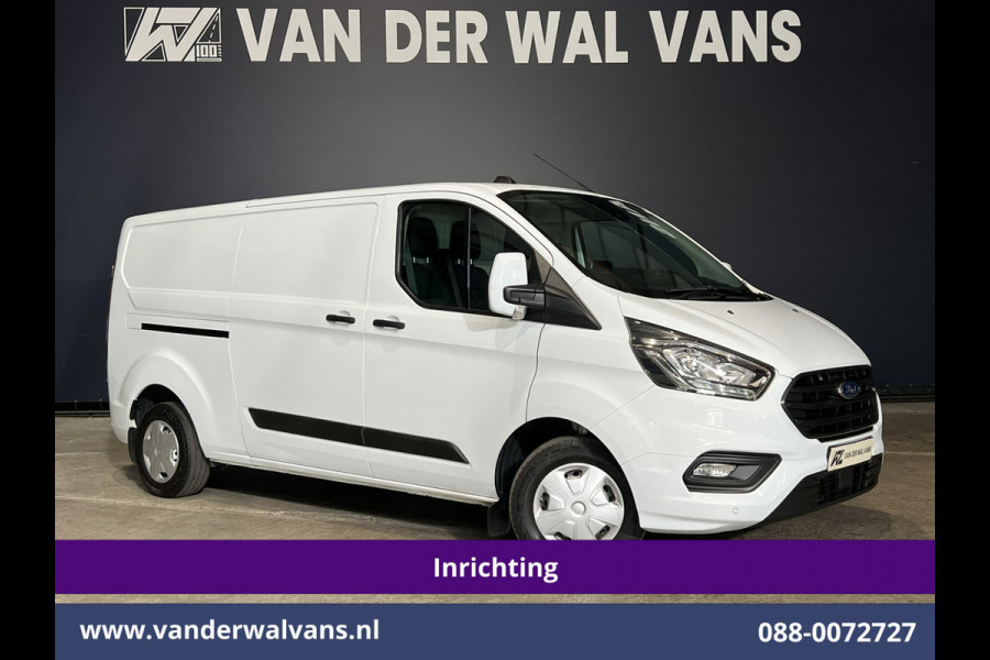 Ford Transit Custom 2.0 TDCI L2H1 Inrichting Euro6 Airco | Navigatie | Camera | LED | Cruisecontrol Parkeersensoren, Verwarmde voorruit, Stoelverwarming, Bijrijdersbank, 2800kg trekvermogen