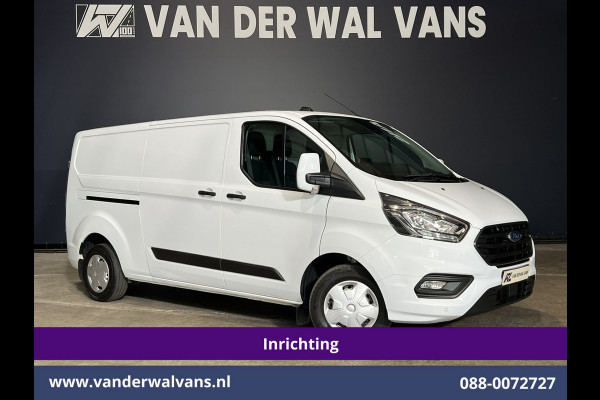 Ford Transit Custom 2.0 TDCI L2H1 Inrichting Euro6 Airco | Navigatie | Camera | LED | Cruisecontrol Parkeersensoren, Verwarmde voorruit, Stoelverwarming, Bijrijdersbank, 2800kg trekvermogen