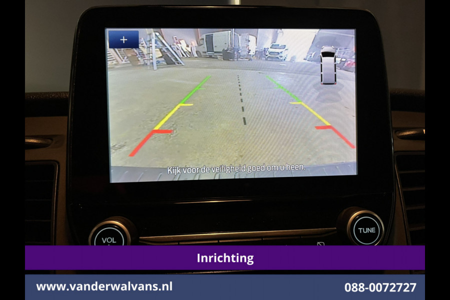 Ford Transit Custom 2.0 TDCI L2H1 Inrichting Euro6 Airco | Navigatie | Camera | LED | Cruisecontrol Parkeersensoren, Verwarmde voorruit, Stoelverwarming, Bijrijdersbank, 2800kg trekvermogen