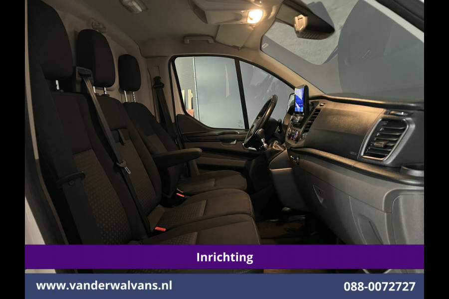 Ford Transit Custom 2.0 TDCI L2H1 Inrichting Euro6 Airco | Navigatie | Camera | LED | Cruisecontrol Parkeersensoren, Verwarmde voorruit, Stoelverwarming, Bijrijdersbank, 2800kg trekvermogen