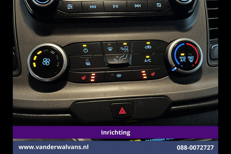 Ford Transit Custom 2.0 TDCI L2H1 Inrichting Euro6 Airco | Navigatie | Camera | LED | Cruisecontrol Parkeersensoren, Verwarmde voorruit, Stoelverwarming, Bijrijdersbank, 2800kg trekvermogen