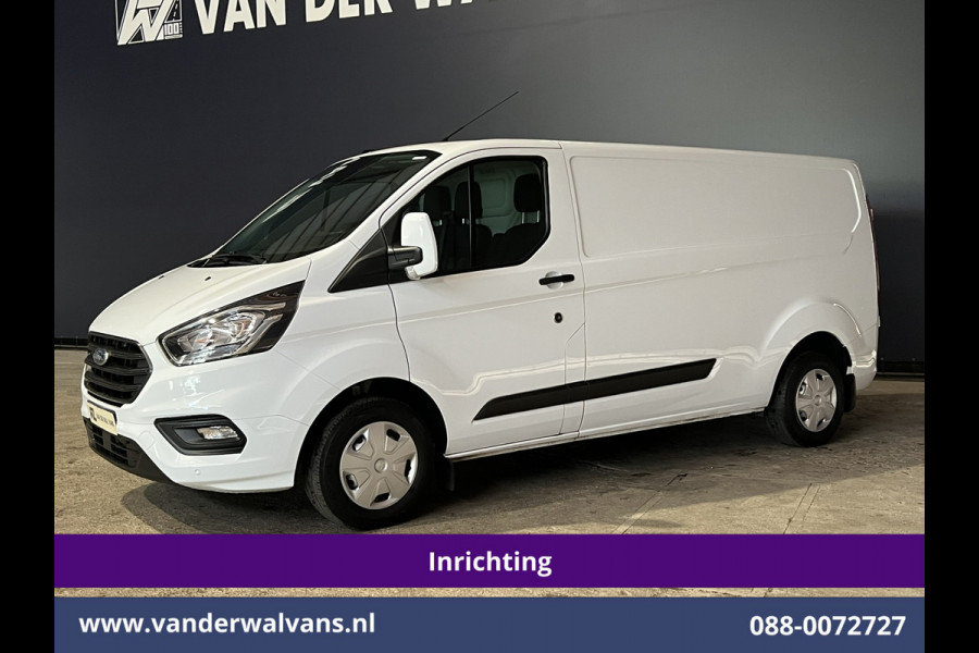 Ford Transit Custom 2.0 TDCI L2H1 Inrichting Euro6 Airco | Navigatie | Camera | LED | Cruisecontrol Parkeersensoren, Verwarmde voorruit, Stoelverwarming, Bijrijdersbank, 2800kg trekvermogen