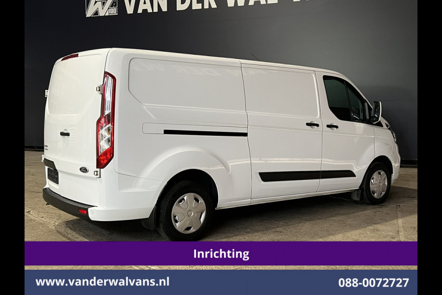 Ford Transit Custom 2.0 TDCI L2H1 Inrichting Euro6 Airco | Navigatie | Camera | LED | Cruisecontrol Parkeersensoren, Verwarmde voorruit, Stoelverwarming, Bijrijdersbank, 2800kg trekvermogen