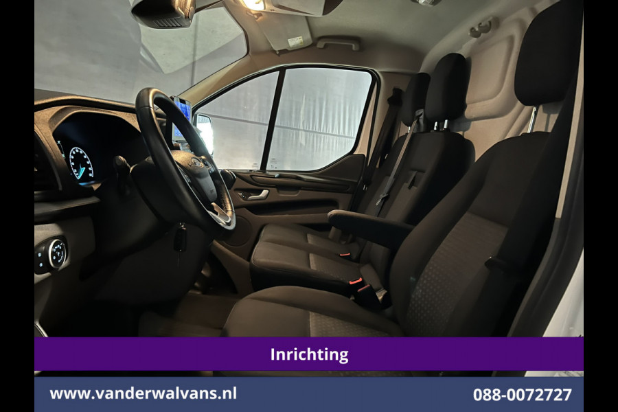 Ford Transit Custom 2.0 TDCI L2H1 Inrichting Euro6 Airco | Navigatie | Camera | LED | Cruisecontrol Parkeersensoren, Verwarmde voorruit, Stoelverwarming, Bijrijdersbank, 2800kg trekvermogen