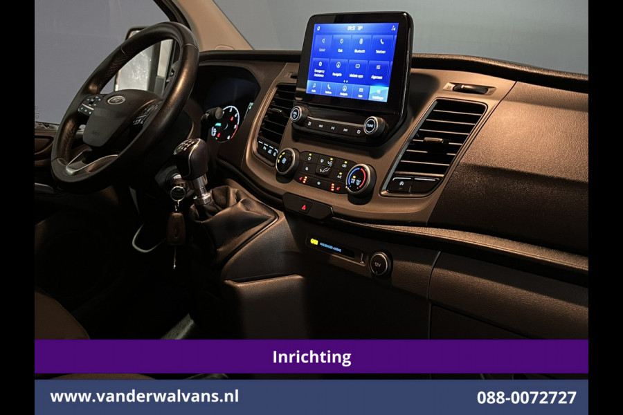 Ford Transit Custom 2.0 TDCI L2H1 Inrichting Euro6 Airco | Navigatie | Camera | LED | Cruisecontrol Parkeersensoren, Verwarmde voorruit, Stoelverwarming, Bijrijdersbank, 2800kg trekvermogen