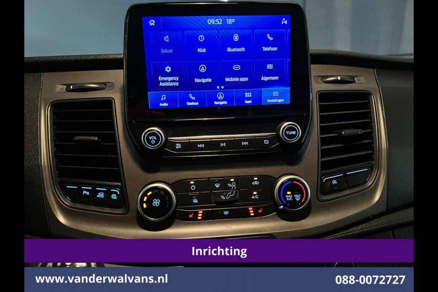 Ford Transit Custom 2.0 TDCI L2H1 Inrichting Euro6 Airco | Navigatie | Camera | LED | Cruisecontrol Parkeersensoren, Verwarmde voorruit, Stoelverwarming, Bijrijdersbank, 2800kg trekvermogen
