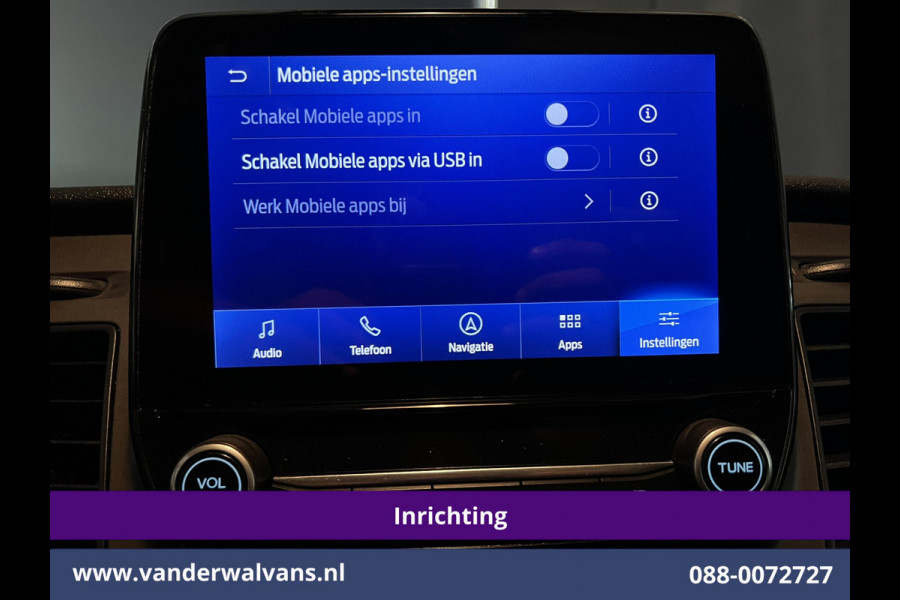 Ford Transit Custom 2.0 TDCI L2H1 Inrichting Euro6 Airco | Navigatie | Camera | LED | Cruisecontrol Parkeersensoren, Verwarmde voorruit, Stoelverwarming, Bijrijdersbank, 2800kg trekvermogen