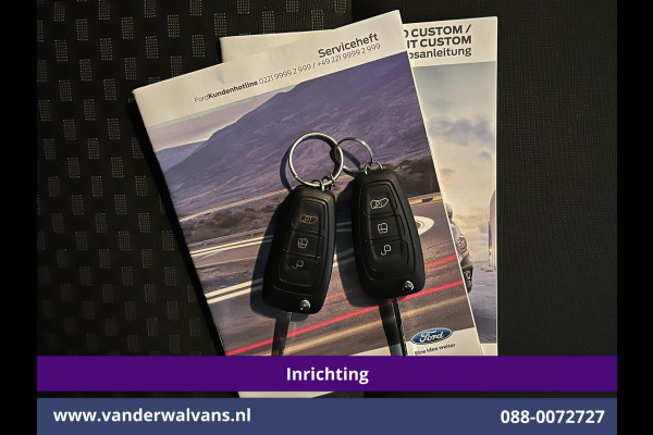 Ford Transit Custom 2.0 TDCI L2H1 Inrichting Euro6 Airco | Navigatie | Camera | LED | Cruisecontrol Parkeersensoren, Verwarmde voorruit, Stoelverwarming, Bijrijdersbank, 2800kg trekvermogen