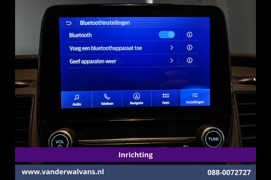 Ford Transit Custom 2.0 TDCI L2H1 Inrichting Euro6 Airco | Navigatie | Camera | LED | Cruisecontrol Parkeersensoren, Verwarmde voorruit, Stoelverwarming, Bijrijdersbank, 2800kg trekvermogen