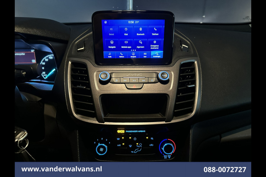 Ford Transit Connect 1.5 EcoBlue 100pk L1H1 Euro6 Airco | Camera | Navigatie | Apple Carplay | Trekhaak Parkeersensoren, Android Auto
