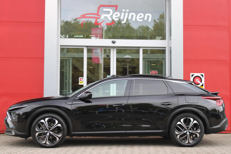 Citroën C5 X 1.6 PHEV 225PK SHINE PACK | PANORAMISCH SCHUIF / KANTELDAK | ELEKTRISCHE VOORSTOELEN MET GEHEUGEN | VOORSTOEL VENTILATIE | VOORSTOEL VERWARMING | VOORSTOELEN MET MASSAGE FUNCTIE | LEDEREN BEKLEDING | STUUR VERWARMING | DRAADLOOS APPLE CARPLAY / ANDROID AUTO | 360° CAMERA | KEYLESS ENTRY / START | 19"LICHTMETALEN VELGEN | ELEKTRISCH BEDIENBARE ACHTERKLEP MET HANDSFREE FUNCTIE | HEADUP DISPLAY |