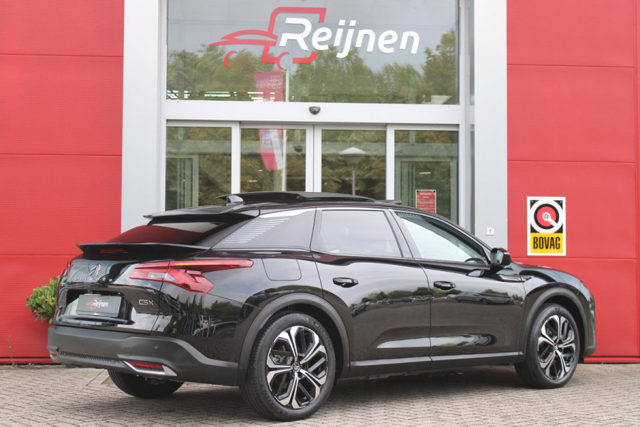Citroën C5 X 1.6 PHEV 225PK SHINE PACK | PANORAMISCH SCHUIF / KANTELDAK | ELEKTRISCHE VOORSTOELEN MET GEHEUGEN | VOORSTOEL VENTILATIE | VOORSTOEL VERWARMING | VOORSTOELEN MET MASSAGE FUNCTIE | LEDEREN BEKLEDING | STUUR VERWARMING | DRAADLOOS APPLE CARPLAY / ANDROID AUTO | 360° CAMERA | KEYLESS ENTRY / START | 19"LICHTMETALEN VELGEN | ELEKTRISCH BEDIENBARE ACHTERKLEP MET HANDSFREE FUNCTIE | HEADUP DISPLAY |