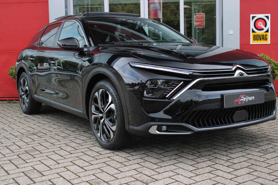 Citroën C5 X 1.6 PHEV 225PK SHINE PACK | PANORAMISCH SCHUIF / KANTELDAK | ELEKTRISCHE VOORSTOELEN MET GEHEUGEN | VOORSTOEL VENTILATIE | VOORSTOEL VERWARMING | VOORSTOELEN MET MASSAGE FUNCTIE | LEDEREN BEKLEDING | STUUR VERWARMING | DRAADLOOS APPLE CARPLAY / ANDROID AUTO | 360° CAMERA | KEYLESS ENTRY / START | 19"LICHTMETALEN VELGEN | ELEKTRISCH BEDIENBARE ACHTERKLEP MET HANDSFREE FUNCTIE | HEADUP DISPLAY |