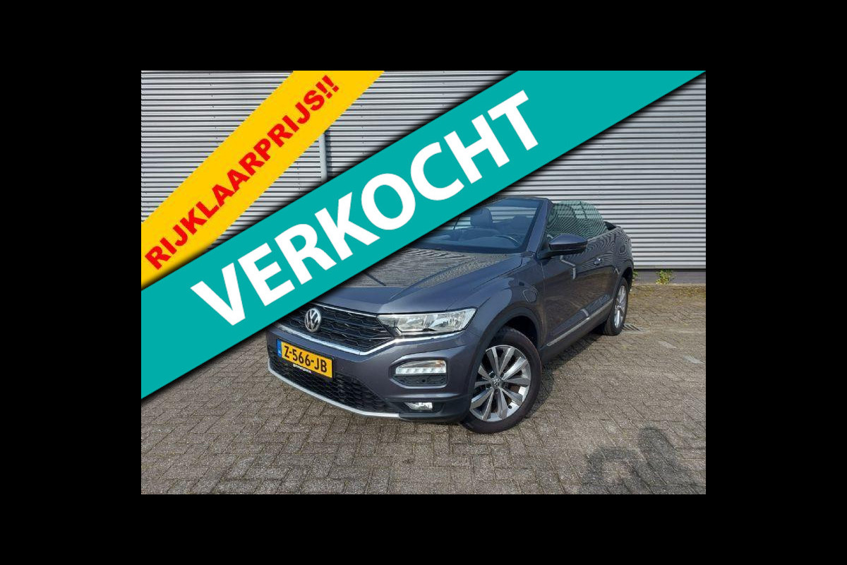 Volkswagen T-Roc Cabrio 1.5 TSI Style Automaat, Carplay/Audio/Navigatie, stoelverwarming, Volkswagen T-Roc Cabrio 1.5 TSI Style Automaat, Carplay/Audio/Navigatie, stoelverwarming,