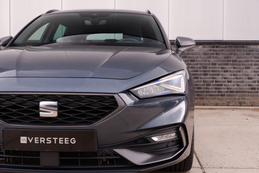 Seat Leon Sportstourer 1.5 eTSI FR | Elek. Trekhaak | Sfeerverl. | LED | Navi | Carplay | Keyless | Adap. Cruise
